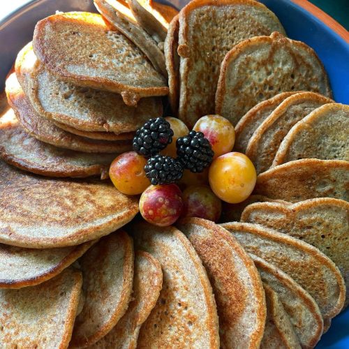 Vegan pancakes at the Women Empowerment Retreat