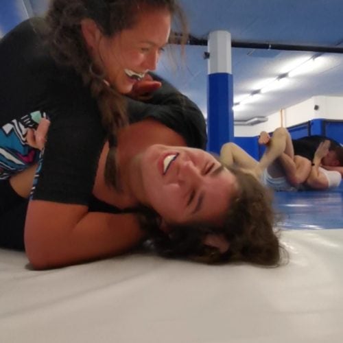 Girls Jiu Jitsu Stefanie Grace and another woman