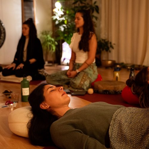 Meditation during Cacao Ceremony